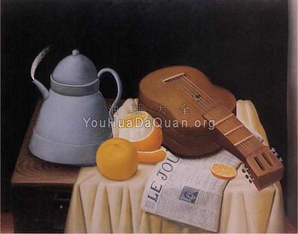 Still Life with Le Journal - 费尔南多·博特罗
